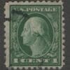 Scott# 424 WASHINGTON USED PERF 10 SLWMK, FACE FREE CANCEL