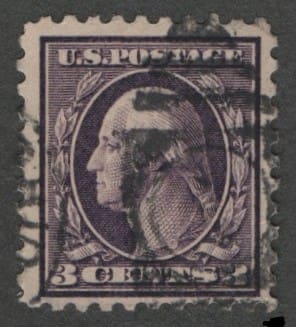 Scott# 426 "WASHINGTON" USED, DUPLEX & CDS CANCEL, NICELY CENTERED