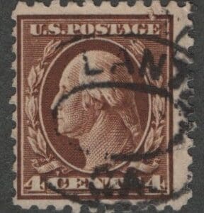 Scott# 426 "WASHINGTON" USED, ATLANTA, GA DOUBLE OVAL CANCEL