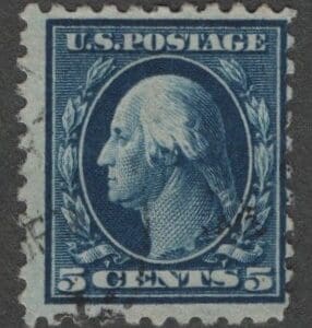 Scott# 428 "WASHINGTON" USED, NONDESCRIPT CANCEL, NICELY CENTERED