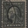 Scott# 430 "WASHINGTON" USED, DE DBL OVAL CANCEL, NICELY CENTERED