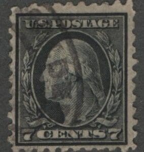 Scott# 430 "WASHINGTON" USED, DE DBL OVAL CANCEL, NICELY CENTERED