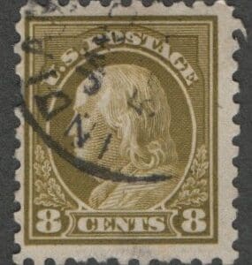Scott# 431 "FRANKLIN" USED PERF 10, INDIANAPOLIS CDS CANCEL