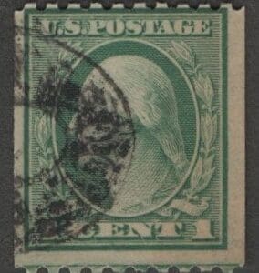 Scott# 486 "WASHINGTON" USED ROTARY COIL, DOUBLE OVAL CANCEL