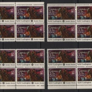 Scott# 1559 "BICENTENNIAL-SYBIL LUDINGTON" MATCHED SET-ZIP BLOCKS (4) MNH