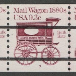 Scott# 1903A "MAIL WAGON" MNH PRECANCEL PNC5 PLATE # 3, NICELY CENTERED