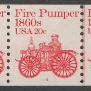 Scott# 1908 "FIRE PUMPER" MNH PNC5, PLATE #4, NICELY CENTERED