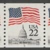 Scott# 2115A "FLAG OVER CAPITAL" PNC5, PLATE #5, NARROW BLOCK TAGGING