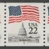 Scott# 2115A "FLAG OVER CAPITAL" PNC5, PLATE 8, NARROW BLOCK TAGGING