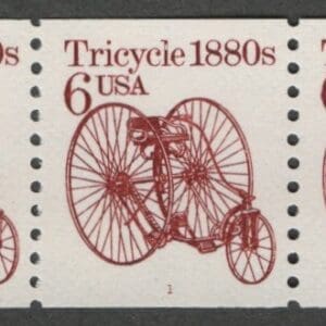 Scott# 2126 "TRICYCLE" MNH PNC5. PLATE# 1, NICELY CENTERED