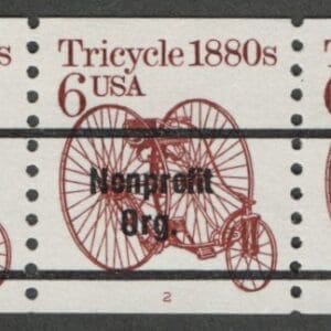 Scott# 2126a "TRICYCLE" MNH PRECANCEL PNC5. PLATE# 2, NICELY CENTERED