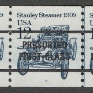 Scott# 2132A "STANLEY STEAMER" MNH TYPE II PRECANCEL PNC5 PLATE#2