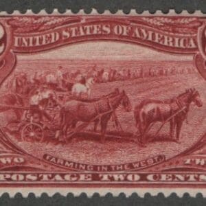 Scott# 286 "TRANS-MISSISSIPPI - FARMING IN THE WEST" SINGLE, MNH