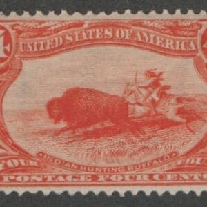 Scott# 287 "TRANS - MISSISSIPPI" MNH, RICH COLOR, CRISP IMAGE