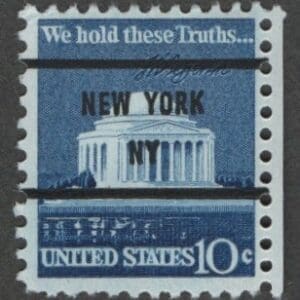 Scott# 1510 "JEFFERSON MEMORIAL" MNH NEW YORK PRECANCEL SINGLE