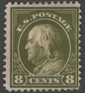 Scott# 414 "FRANKLIN" MINT PERF 12, SLWMK * ON SALE *