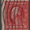 Scott# 442 "WASHINGTON" USED FLAT PLATE PERF 10 COIL, FLAG CANCEL