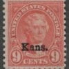 Scott# 667 "KANSAS OVERPRINT - THOMAS JEFFERSON" MINT