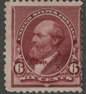 Scott# 224 "GARFIELD" MINT SMALL DESIGN, NO GUM