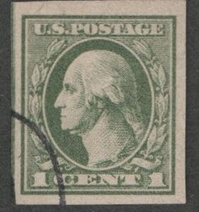 Scott# 531 "WASHINGTON" USED WITH A PARTIAL CDS, NICELY CENTERED