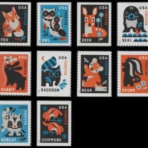 Scott# 6006-15 "BABY WILD ANIMALS" MNH BOOKLET SINGLES SET (10)