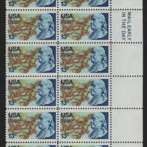 Scott# 1690 "BEN FRANKLIN - BICENTENNIAL" MNH PLATE STRIP (20)