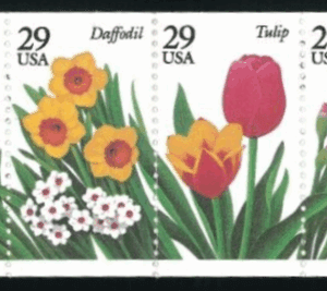 Scott# 2760-64a BK208 GARDEN FLOWERS INTACT BOOKLET (20) PLATE# 1 - Image 2