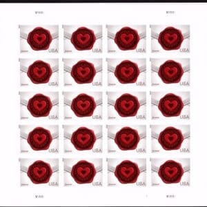 Scott# 4741 "LOVE - ENVELOPE and SEAL" MNH SHEET (20)