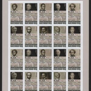 Scott# 5834-43 "UNDERGROUND RAILROAD" MNH FULL SHEET (20)