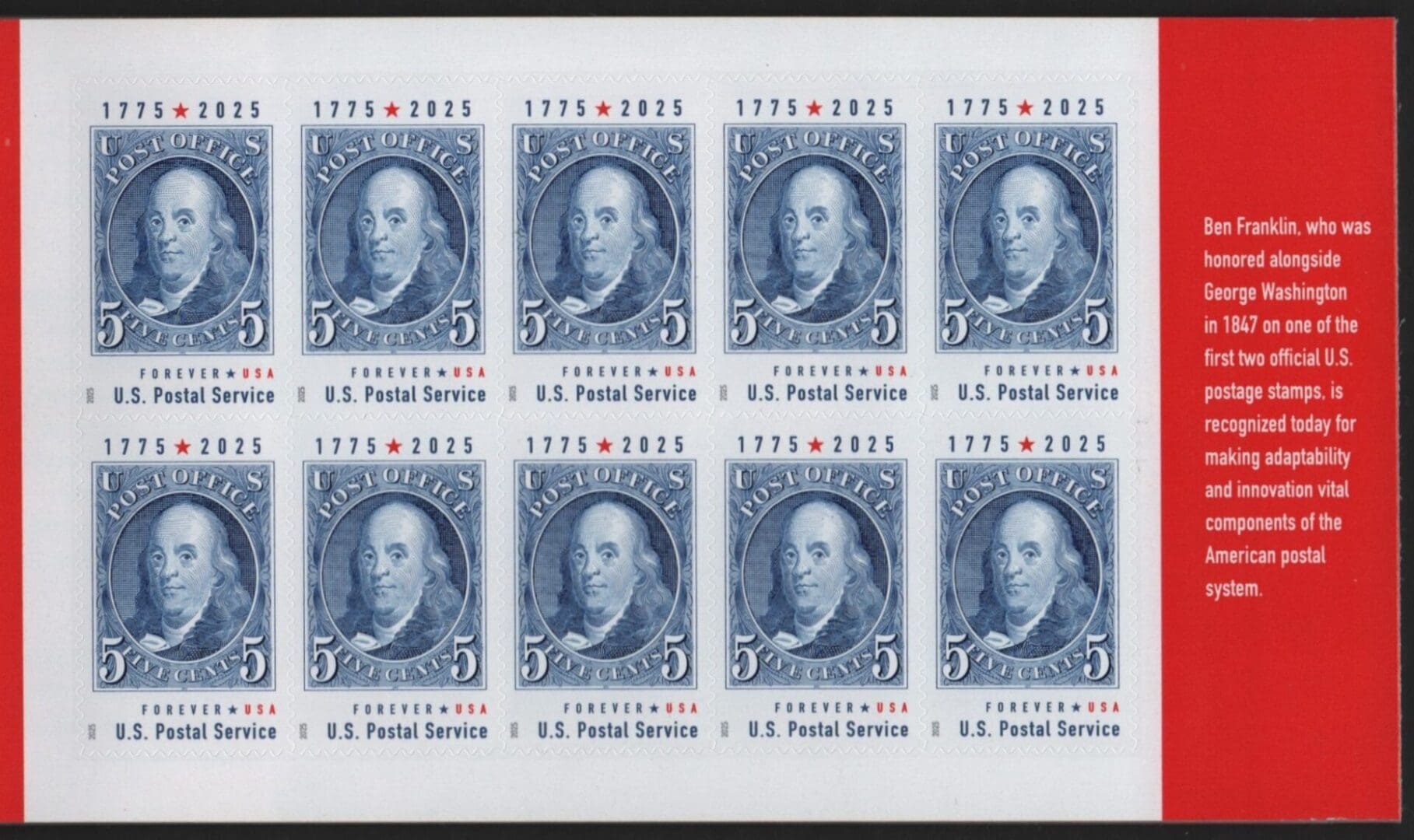 Scott# 6024 "PUTTING A STAMP on the AMERICAN EXPERIENCE" BKLT PANE (10)