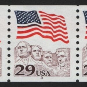 SCOTT 2523 "MT RUSHMORE" MNH PNC5, PLATE # 3, NICELY CENTERED