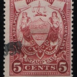 PHILADELPHIA STAMP TAX REVENUE, USED