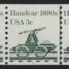 Scott# 1898 "HANDCAR" MNH PNC3, PLATE #1 WITH LINE PAIR