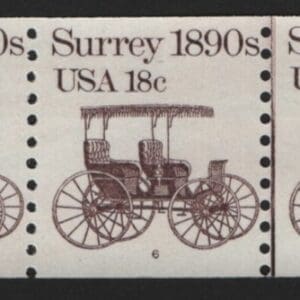 Scott# 1907 "SURREY" TRANSPORTATION SERIES PNC3, PLATE #6