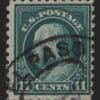 Scott# 434 "FRANKLIN" USED PERF 10, EL PASO TX DOUBLE OVAL CANCEL