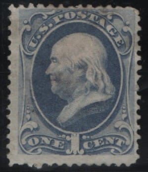 Scott# 156 "FRANKLIN" MINT WITH SECRET MARK * SEE DETAILS *