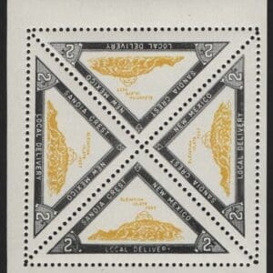 SANDIA CREST NEW MEXICO LOCAL DELIVERY MNH BLOCK (4)