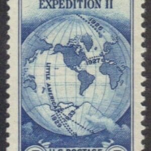 Scott# 733 BYRD ANTARCTIC EXPOSITION" MINT SINGLE NICELY CENTERED