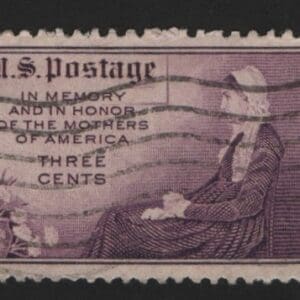 Scott# 738 "MOTHERS DAY" FLAT PRESS PERF 11 X 11 USED SINGLE