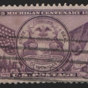 Scott# 775 "MICHIGAN STATE" USED SINGLE, NICELY CENTERED