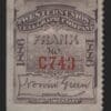 Scott# 16T16 "WESTERN UNION TELEGRAPH CO." USED WITH INSCRIPTION