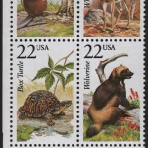 Scott# 2286-2335 "AMERICAN WILDLIFE" MNH PLATE BLOCK (4)