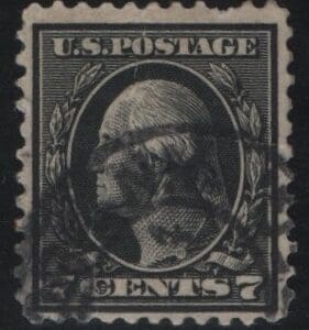 Scott# 507 "WASHINGTON" USED, NEW YORK DOUBLE OVAL CANCEL