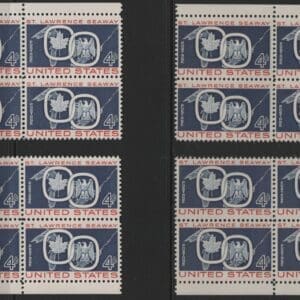 Scott# 1131 ST LAWRENCE SEAWAY MNH MATCHED PLATE BLOCKS(4)P#26335