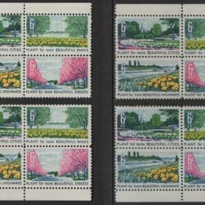 Scott# 1365-68 BEAUTIFICATION MNH MATCHED PLATE BLOCKS(4) P#30665