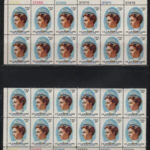 Scott# 1699 CLARA MAASS MNH MATCHED PLATE BLOCKS (12) P# 37267-72