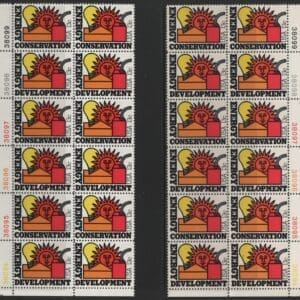 Alternative view of Scott# 1723-24 "ENERGY" MATCHED PLATE BLOCKS (12) P#38094-38099