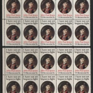 Scott# 1789 JOHN PAUL JONES MNH MATCHED PLATE BLOCKS (10)