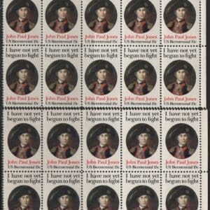 Alternative view of Scott# 1789 JOHN PAUL JONES MNH MATCHED PLATE BLOCKS (10)