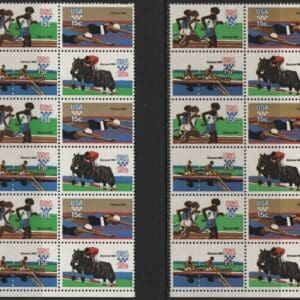 Scott# 1791-94 "22nd OLYMPICS" MATCHED PLATE BLOCKS (12) P# 39089